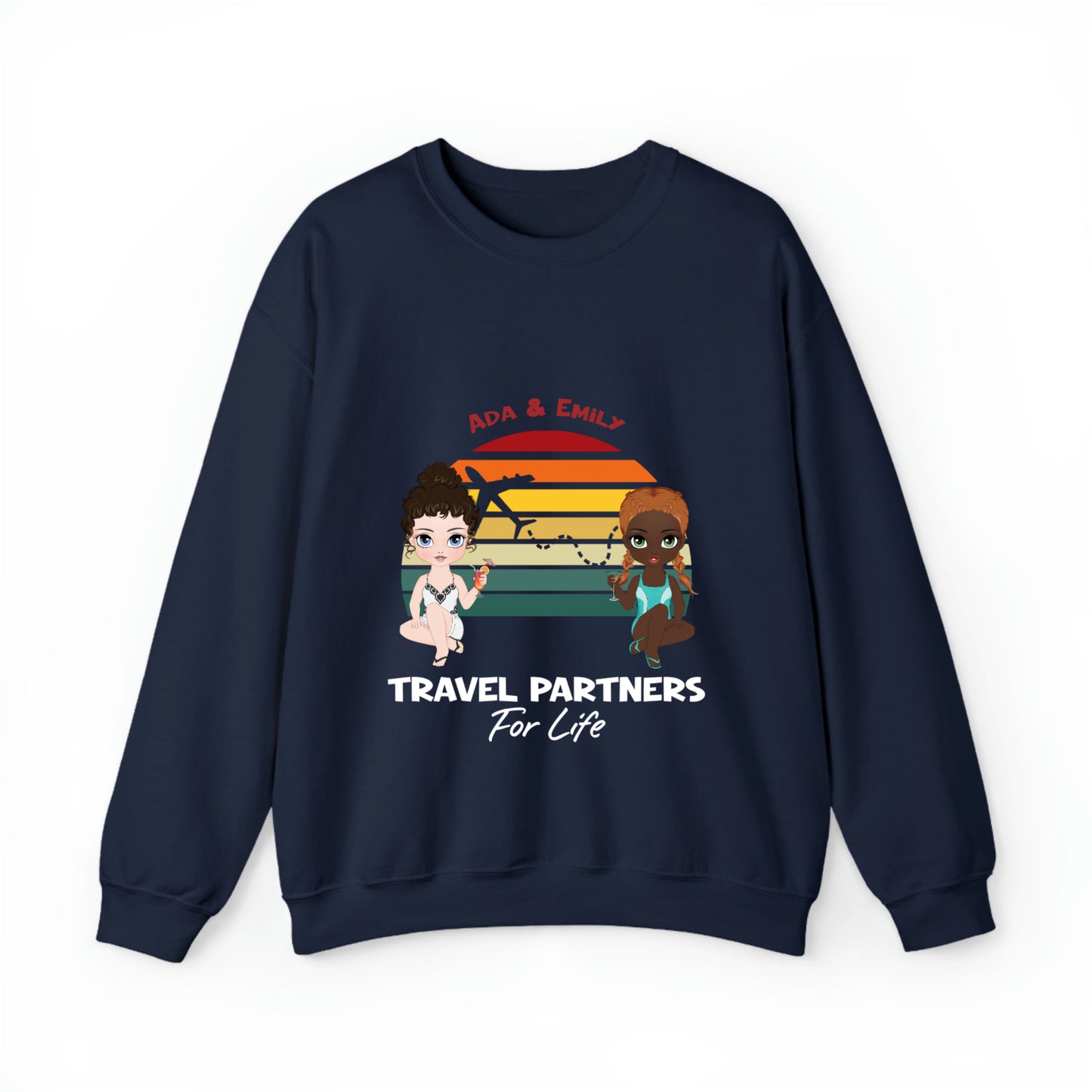 TRAVEL partners for life Man/Woman -Unisex Crewneck Sweatshirt
