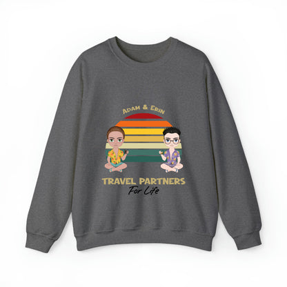 TRAVEL partners for life Man/Woman -Unisex Crewneck Sweatshirt