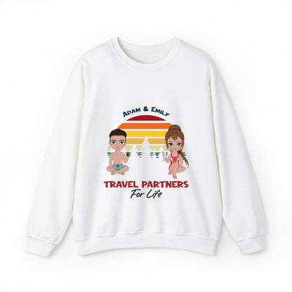 TRAVEL partners for life Man/Woman -Unisex Crewneck Sweatshirt