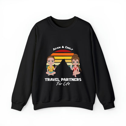 TRAVEL partners for life Man/Woman -Unisex Crewneck Sweatshirt