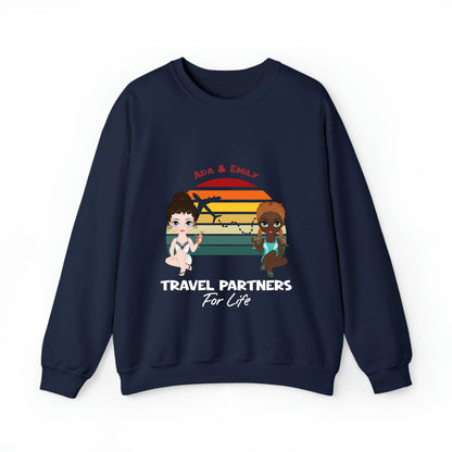 TRAVEL partners for life Man/Woman -Unisex Crewneck Sweatshirt