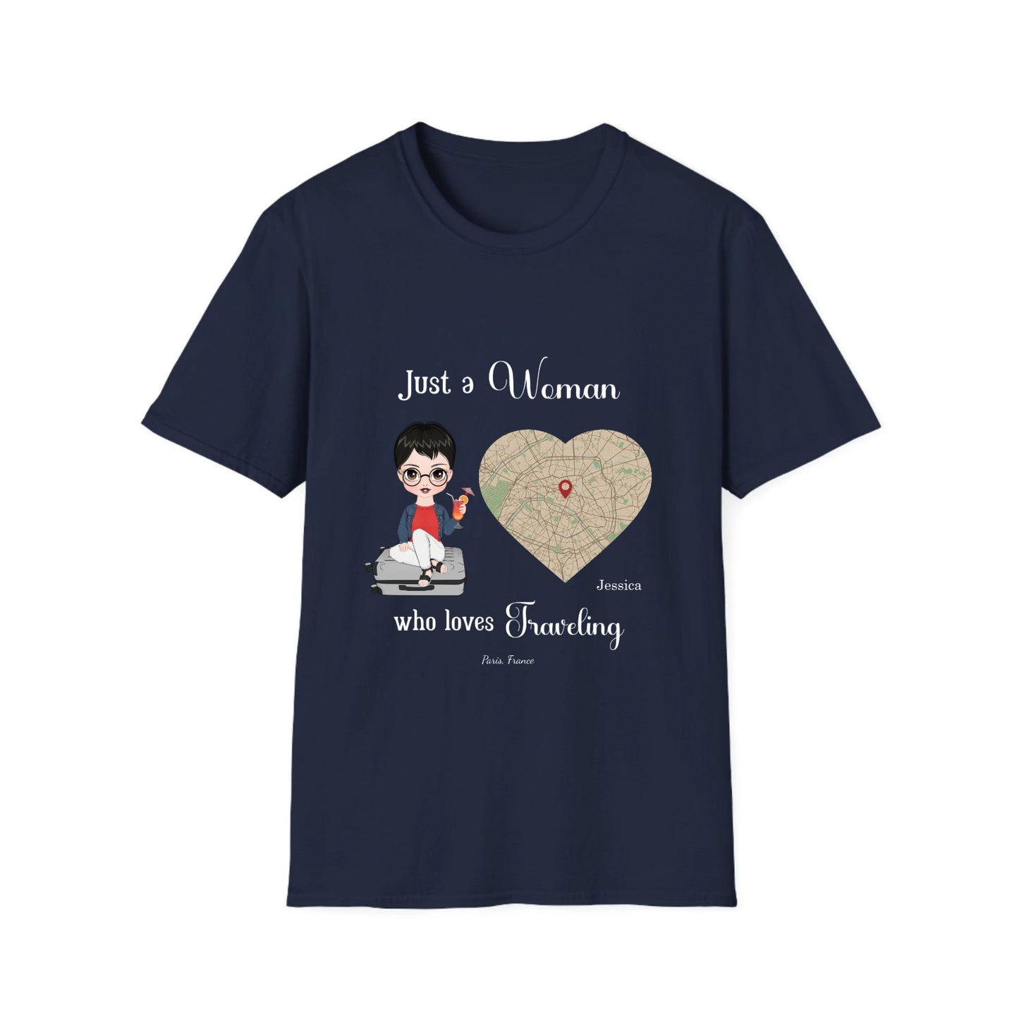 Just a Girl/ Woman who loves to TRAVEL- Unisex T-Shirt