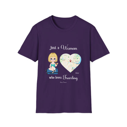 Just a Girl/ Woman who loves to TRAVEL- Unisex T-Shirt