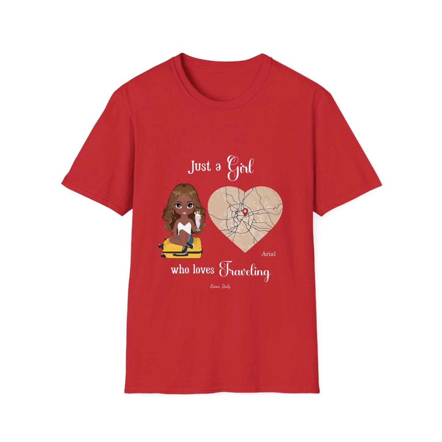 Just a Girl/ Woman who loves to TRAVEL- Unisex T-Shirt
