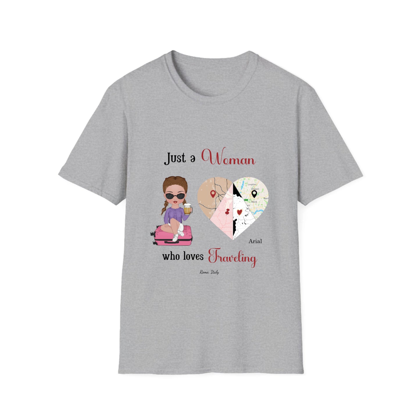 Just a Girl/ Woman who loves to TRAVEL- Unisex T-Shirt