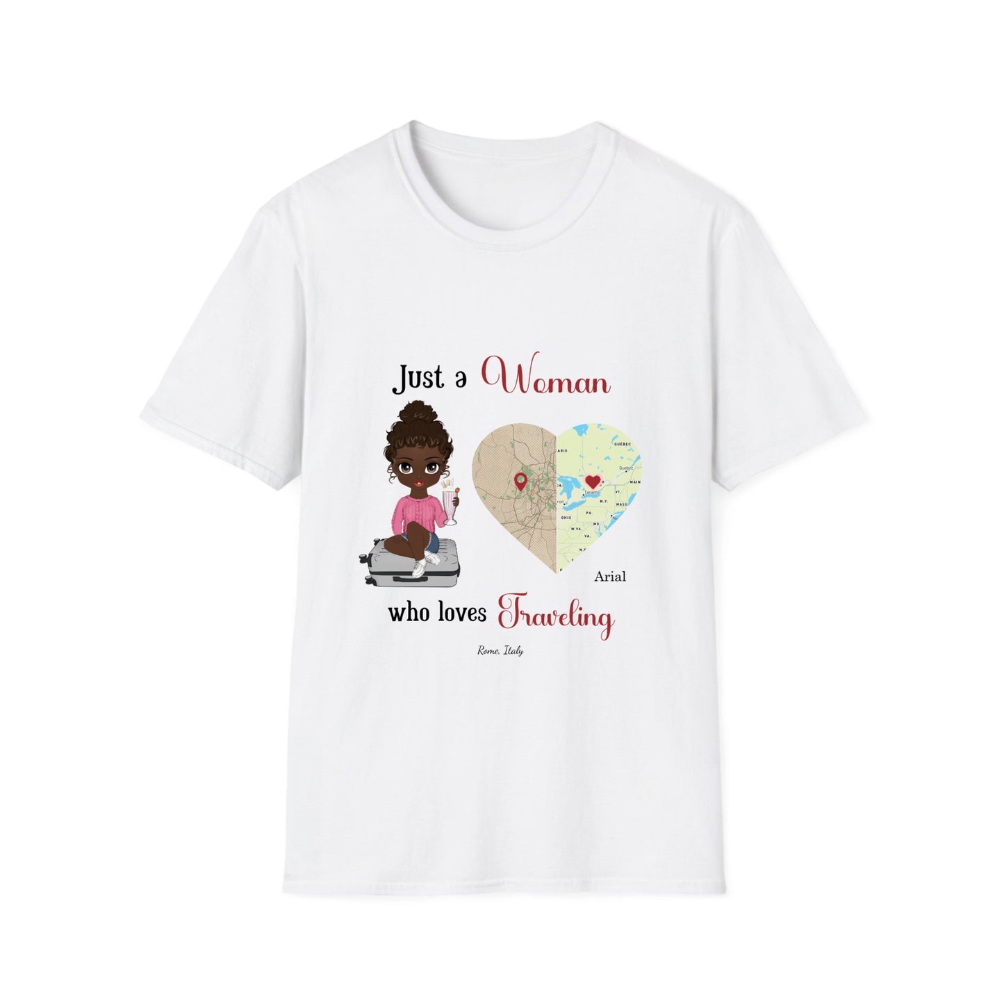 Just a Girl/ Woman who loves to TRAVEL- Unisex T-Shirt