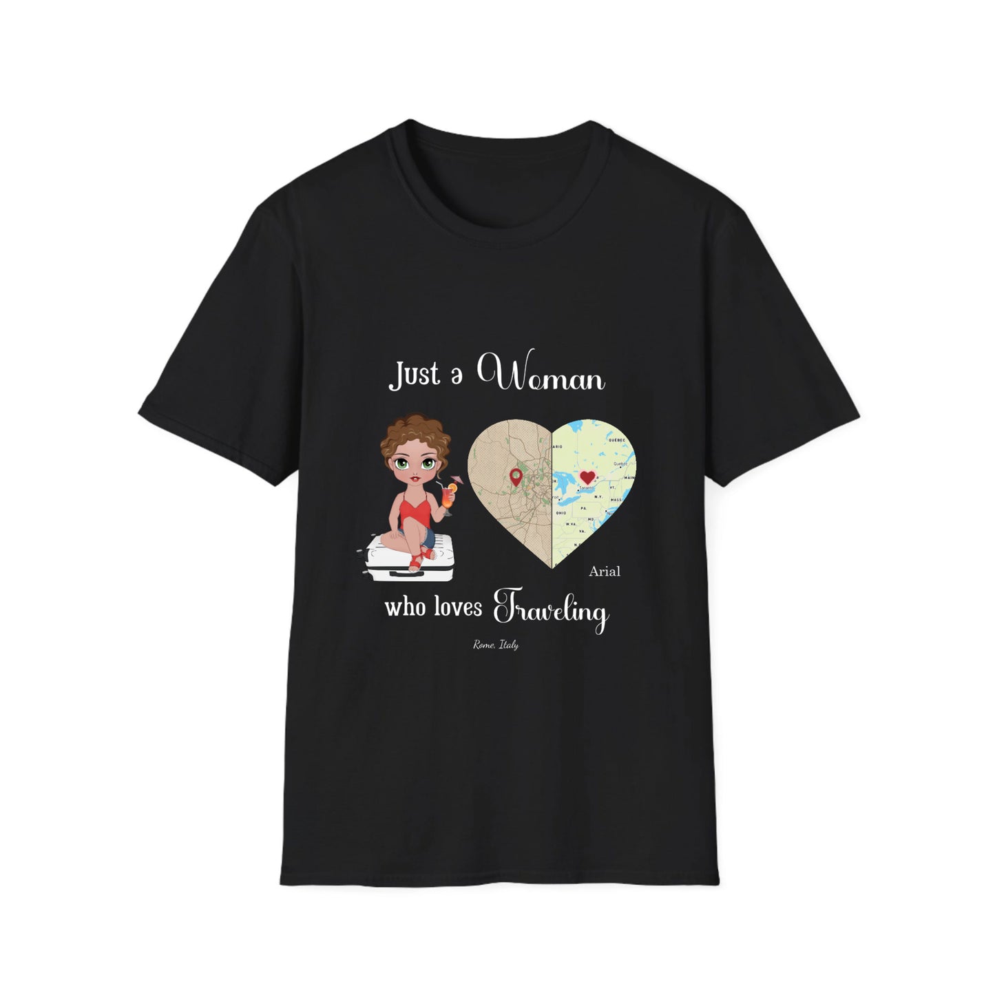 Just a Girl/ Woman who loves to TRAVEL- Unisex T-Shirt