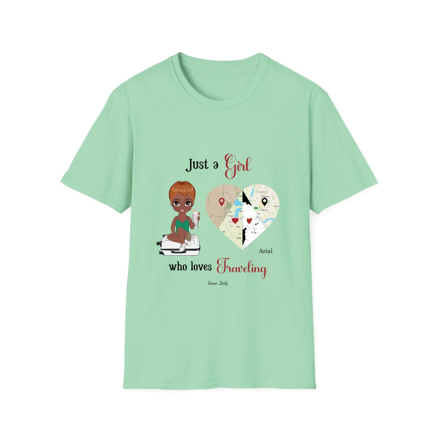 Just a Girl/ Woman who loves to TRAVEL- Unisex T-Shirt