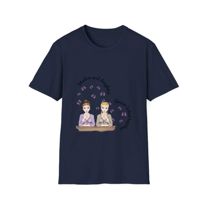 Mother and Daughters Forever linked - Unisex Softstyle T-Shirt