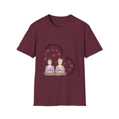Mother and Daughters Forever linked - Unisex Softstyle T-Shirt