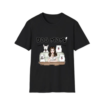 DOG MOM 1 to 4 dogs - Unisex T-Shirt